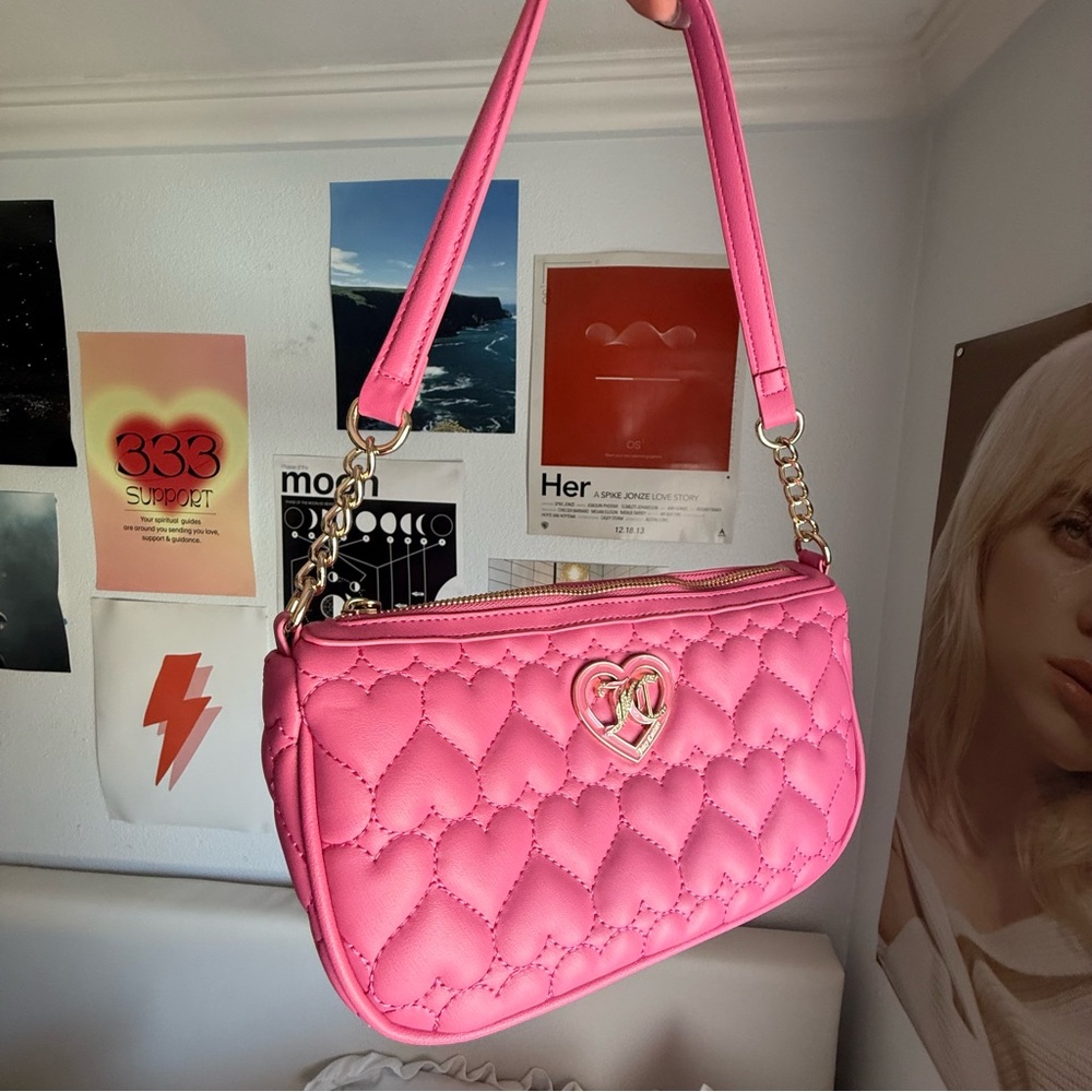 Juicy Couture Pink Heart Quilted Women's Bag